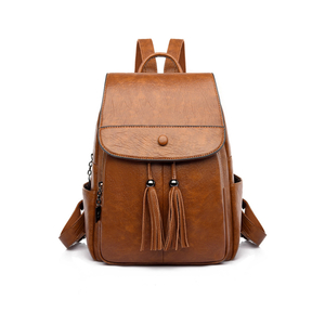 Lady Fashion Handtasche Casual Rucksack Rucksack Tasche Frauen Big Volume Travel Outdoor Rucksack mit zwei Seitentaschen