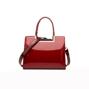 Neueste Mode Luxus Lackleder Handtasche Umhängetasche Kunstleder Dame Umhängetasche