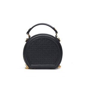 2022 bester heißer Verkauf neuer Design-Großhandel maßgeschneiderte Designer-Leder-Kreistasche für Frauen Runde Cross-Body-Kreis-Geldbörse